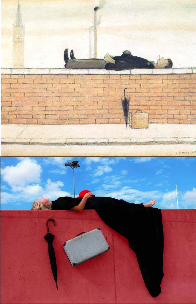 Man Lying On A Wall L S Lowry 1887 1976 Vango D By Maja Cecilia Charlotte Christine