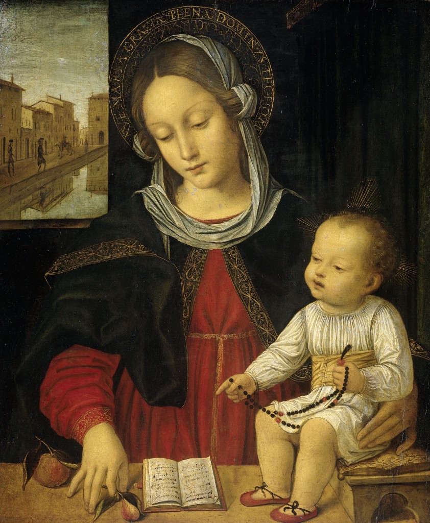 Madonna and Child, Borgognone, Rijksmuseum, Public Domain