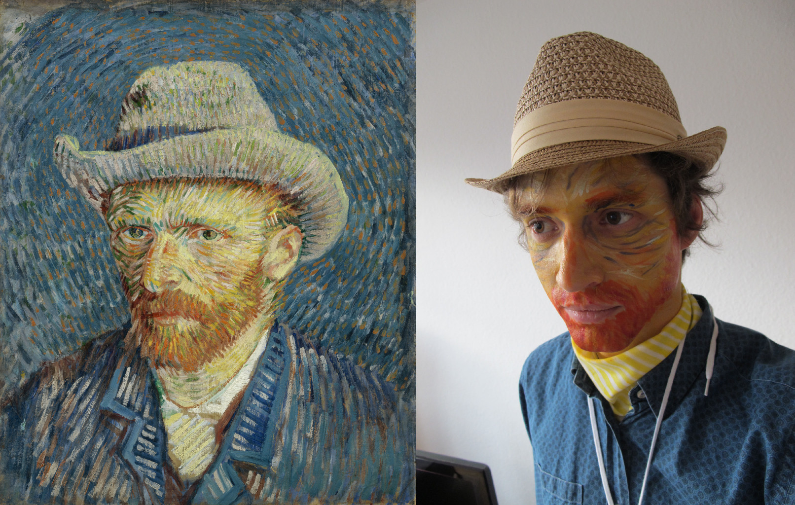 Self-Portrait with Grey Felt Hat, Vincent van Gogh (1853-1890) vanGo’d