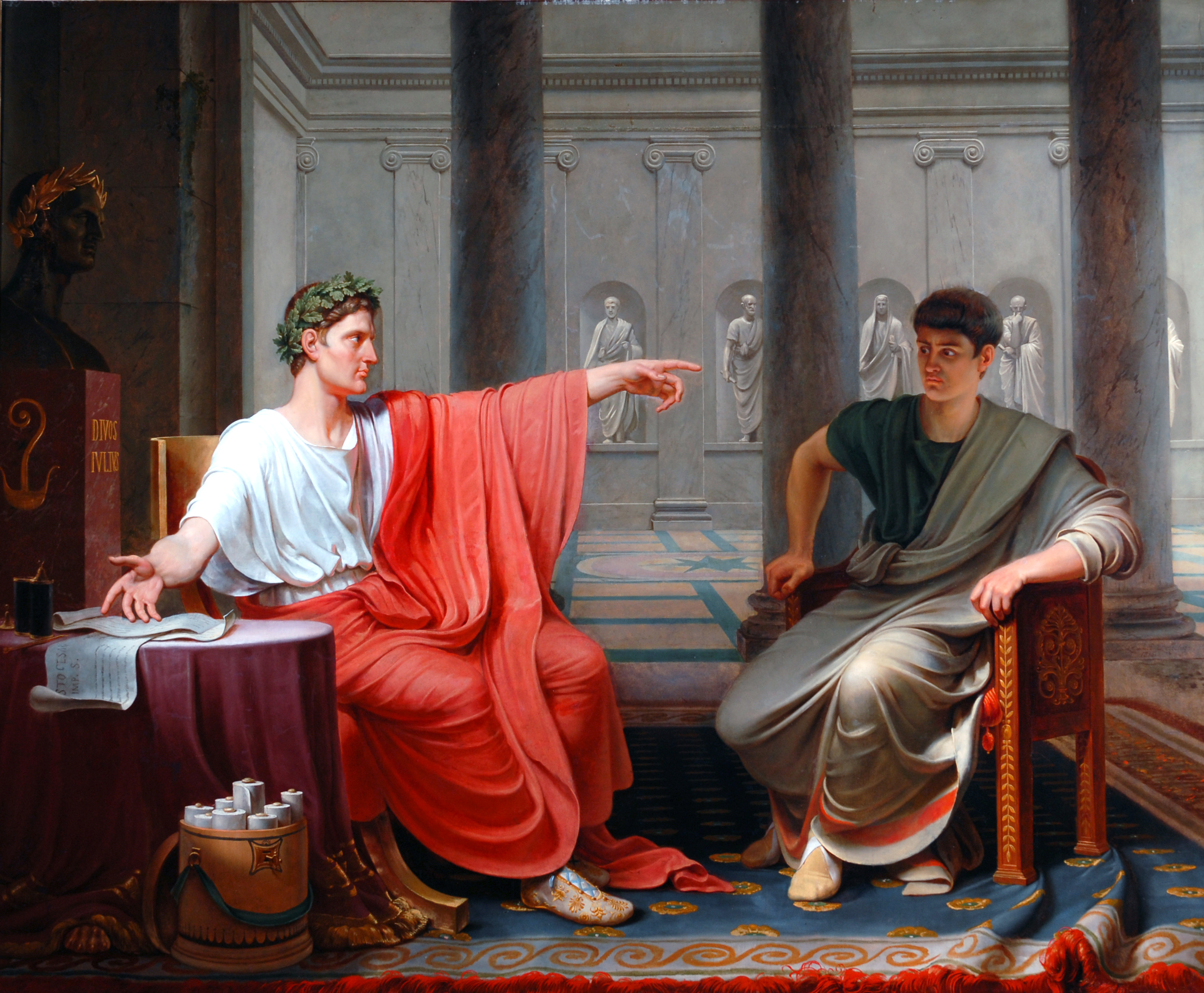 The Emperor Augustus Rebuking Cornelius Cinna for His Treachery |  VanGoYourself