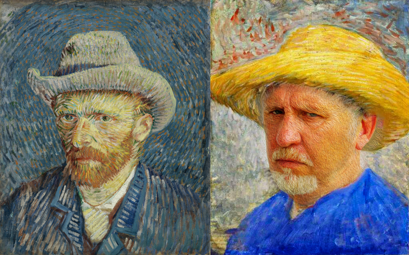 Gourde isotherme 500ml Vincent van Gogh - Autoportrait au chapeau de feutre  gris